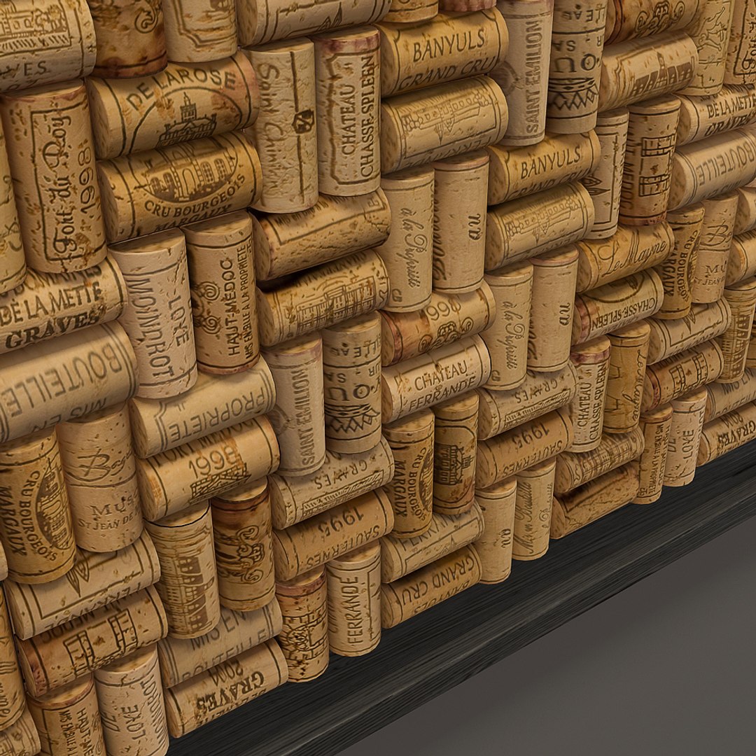 3d Model Wine Corks