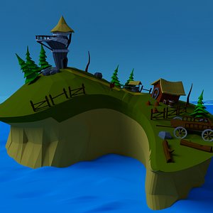 barrel nature 3D model