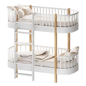 Hoff Classic Teen Bunk Bed 3D model