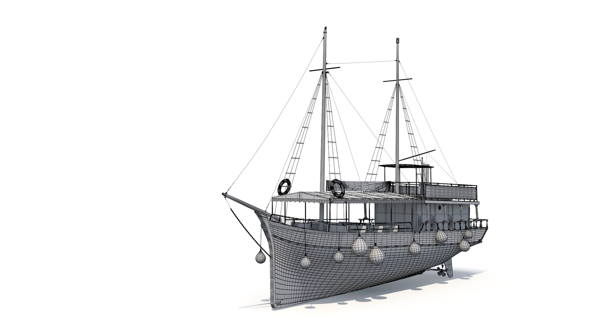 Excursion Ship 3D Model - TurboSquid 1856752