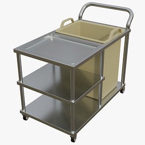 3D Medical Supply Cart 1A model