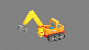 3D Cartoon crane toy