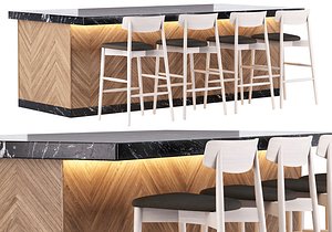Jack Bar Furniture Set V5  by Bpoint 3D model