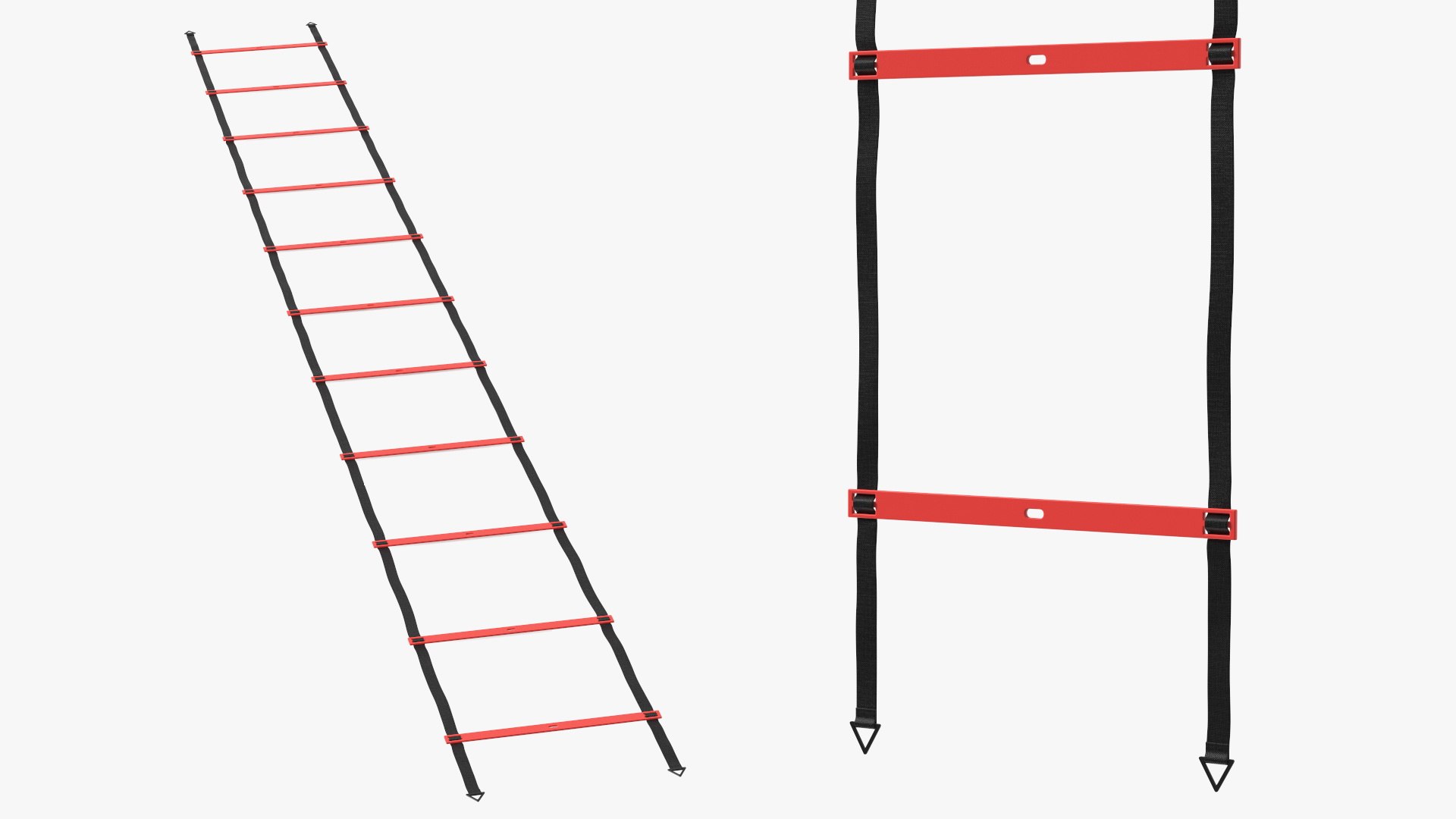 Agility Ladder Red 3D model preview