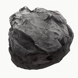 meteor asteroid rock 4k 3D model