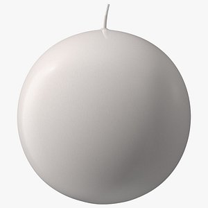 Spherical Candle White 3D