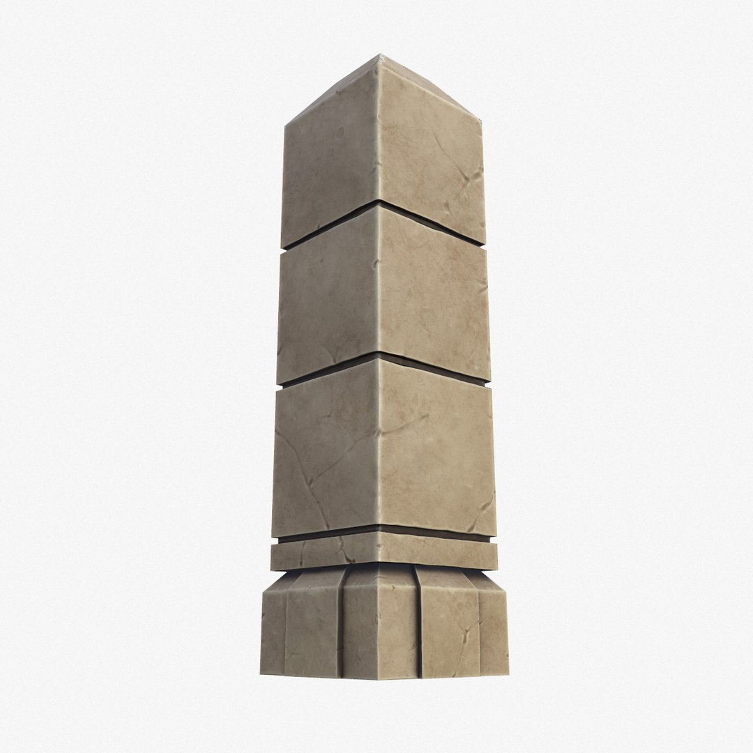 3D Obelisk Pbr - TurboSquid 1447841