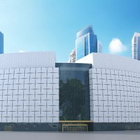 Curved Modern Shopping Mall Building
