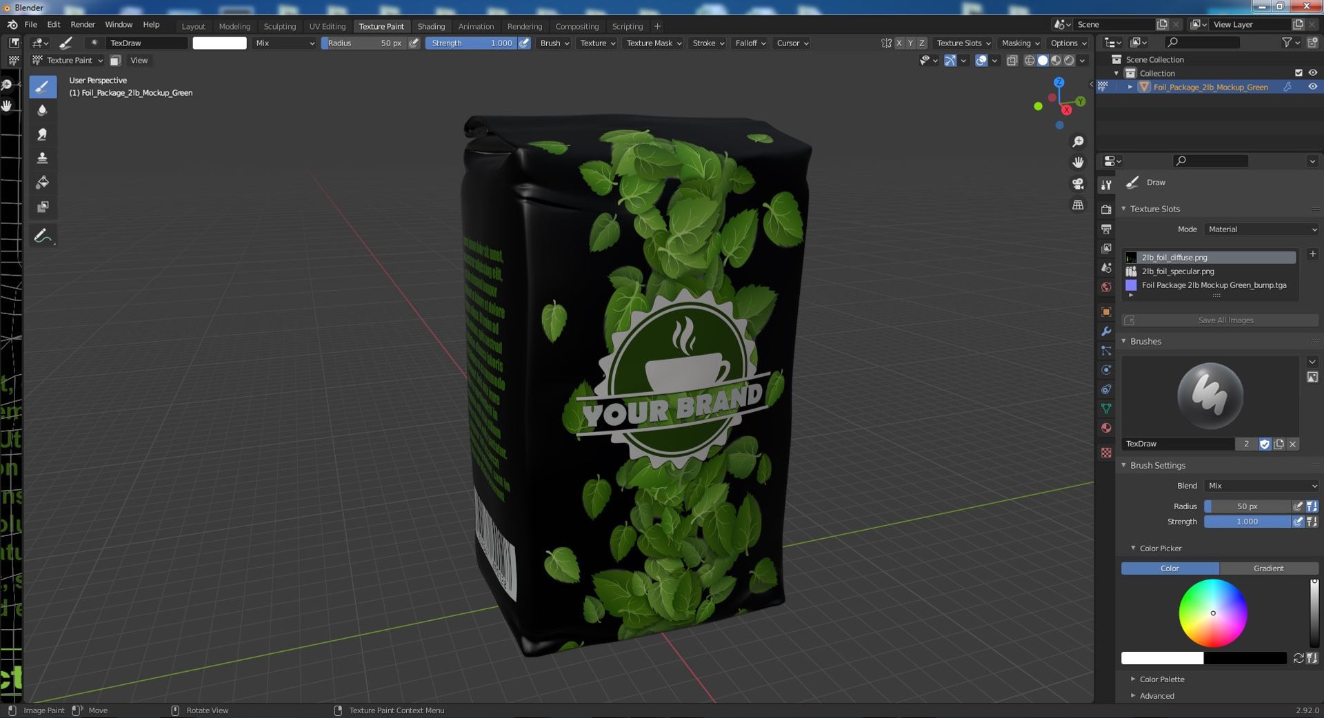 Foil Package 2lb Mockup Green 3D model https://p.turbosquid.com/ts-thumb/sc/JPDfQg/SJ/foilpackage2lbmockupgreen3dsmodel018/jpg/1657735261/1920x1080/fit_q87/063f00378282b7f4dc79c6d1f5c055cab5e4bc01/foilpackage2lbmockupgreen3dsmodel018.jpg