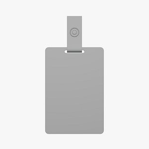 Basic Card ID Lanyard - Geometry Only No Textures No Materials