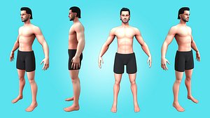 Niam - Male Base Mesh - Cartoon Character 3D model