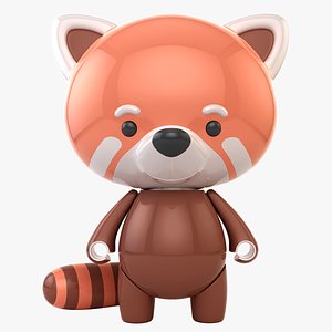red panda toy 3D
