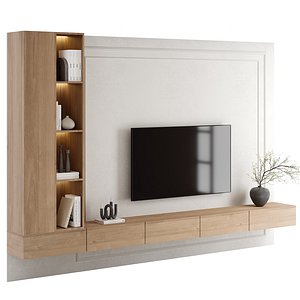 Tv Wall Set 14 3D model