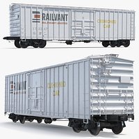 Sliding Door Rail Boxcar X58 White