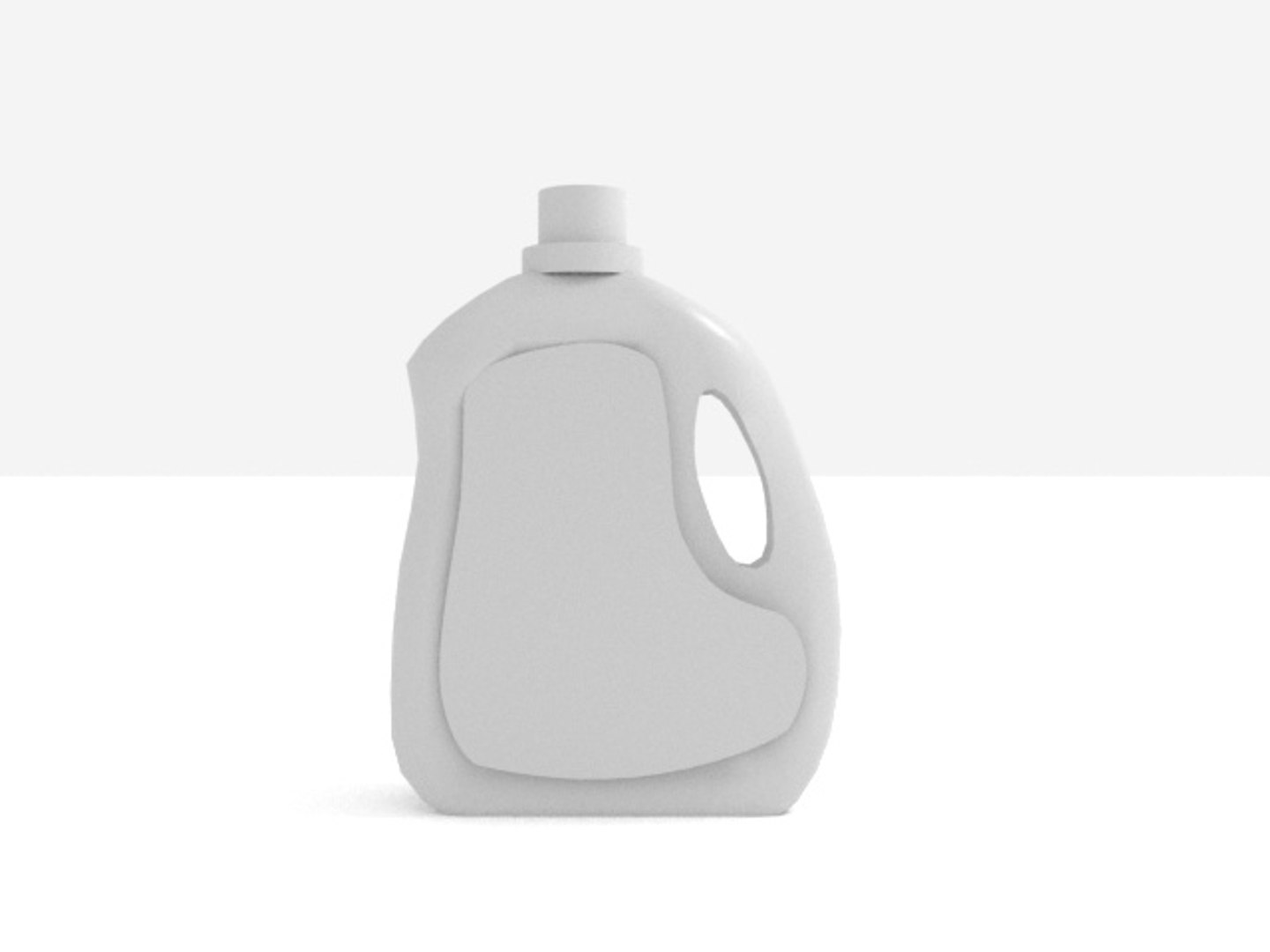 3D bottle white scene model - TurboSquid 1429251