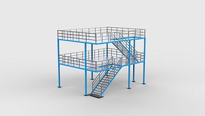 Steel Building 01 3D model 3D