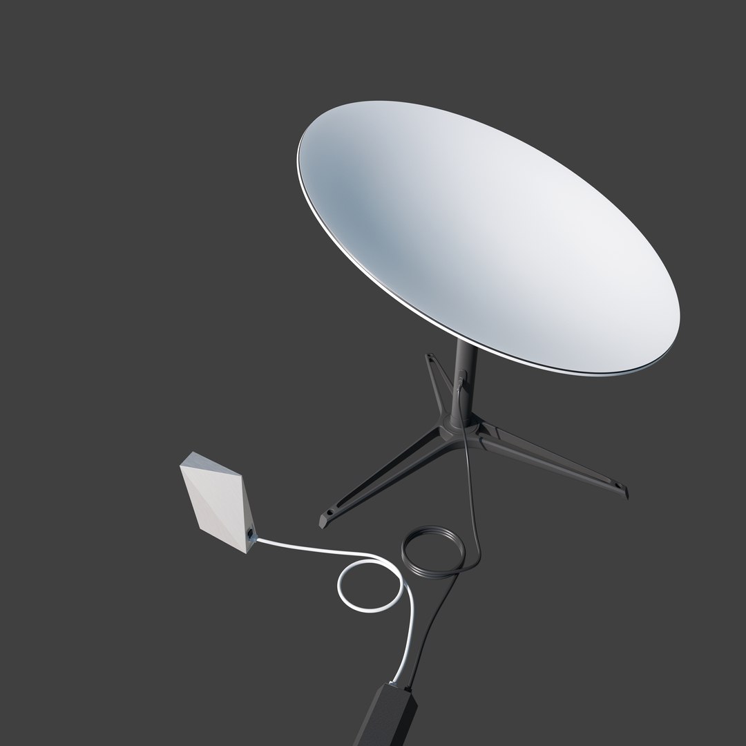 3D Model Starlink Dish And Router 3D Model Low - TurboSquid 2254949