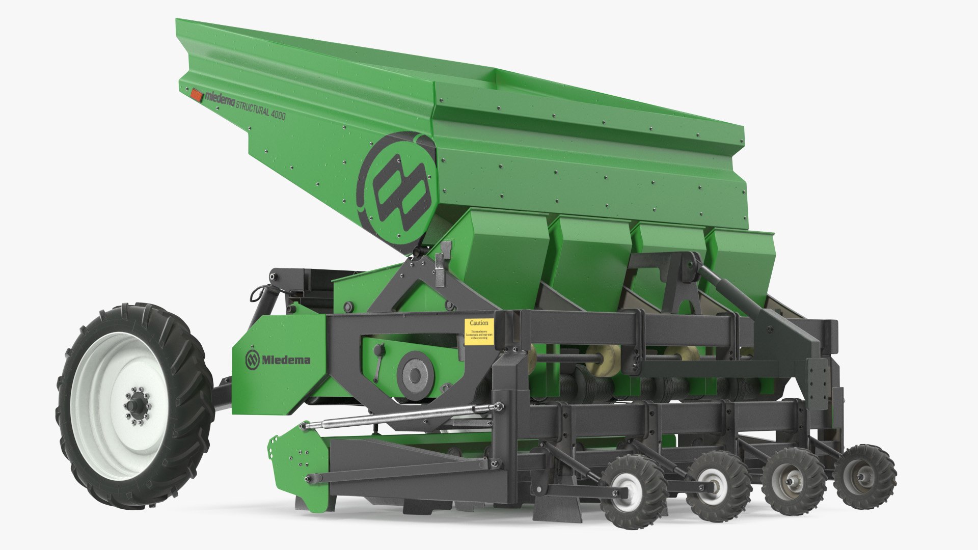 Miedema Structural 4000 Potato Planter Green Used 3D model preview