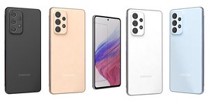Samsung Galaxy A53 5G All Colors Low Poly 3D