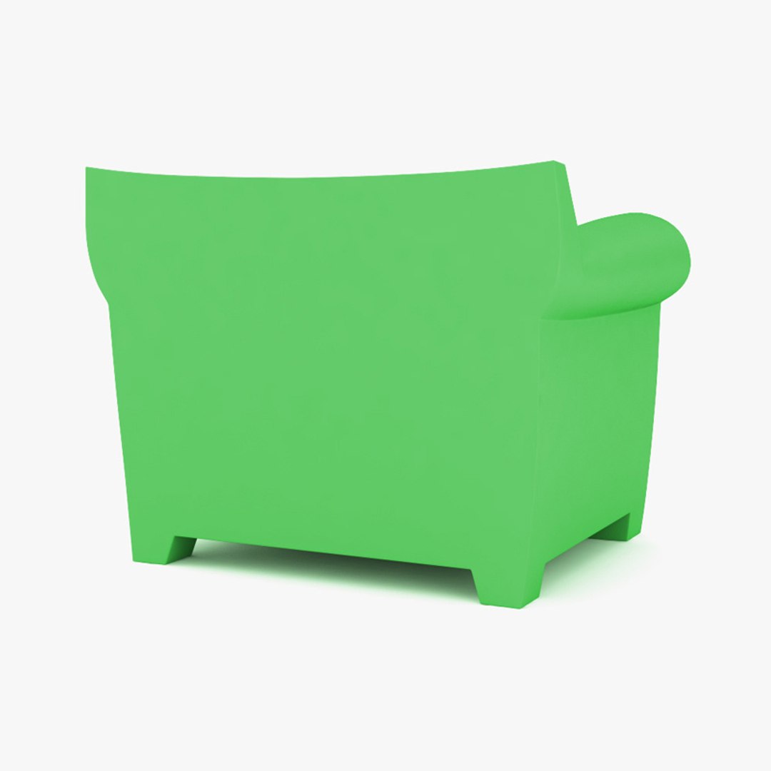 Kartell Bubble Club Armchair model TurboSquid 1982588