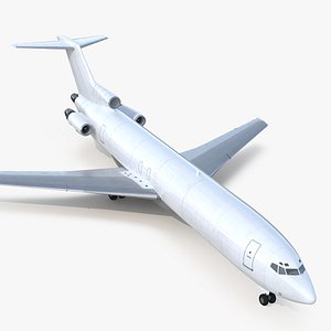3D model boeing 727-200f generic