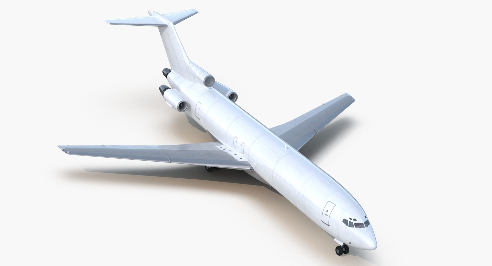 Boeing 727-200F Generic 3D Model preview