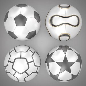 soccer balls 3d model