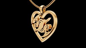 Gemini pendant 3D model
