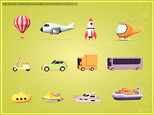 Cartoon Vehicles Pack