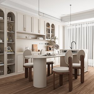 Modern dining room 3D model