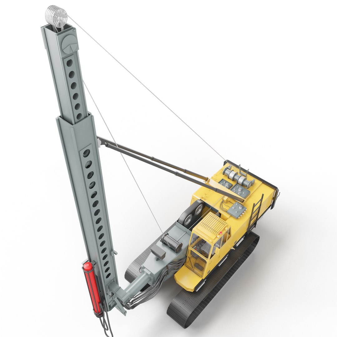 3D Hydraulic Pile Driving Machine - TurboSquid 1431764