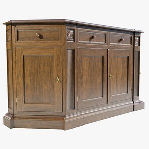 Classic Low Cabinet 3D model
