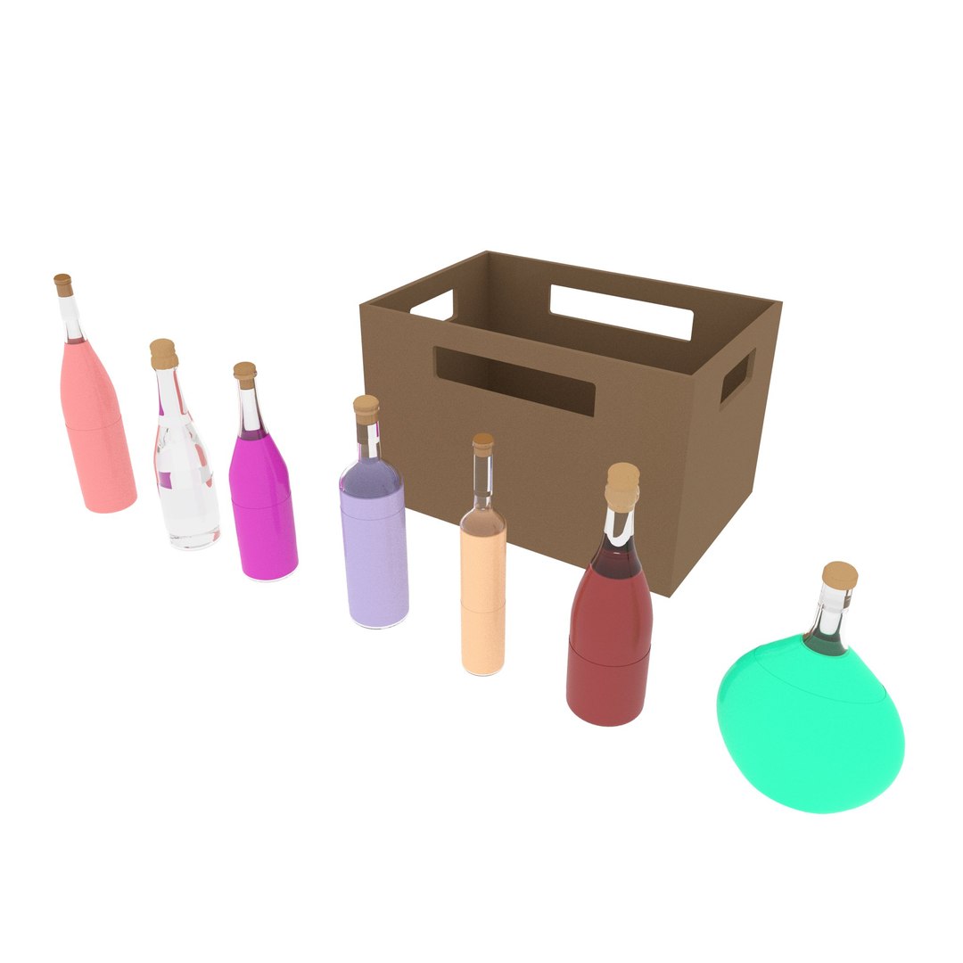 3D Bottles Model - TurboSquid 2191548