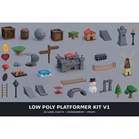 Low Poly Platformer Kit V1