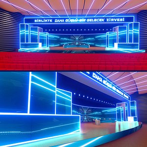 3D Conference Center 5 model