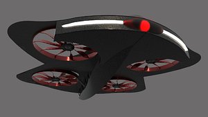 3D model FUTURISTIC AIR TO AIR COMBAT DRONE