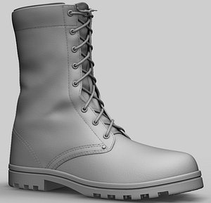 zbrush army boot 3D model