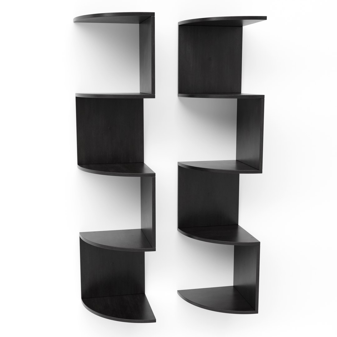 3D Zigzag Corner Shelf Model TurboSquid 2093288