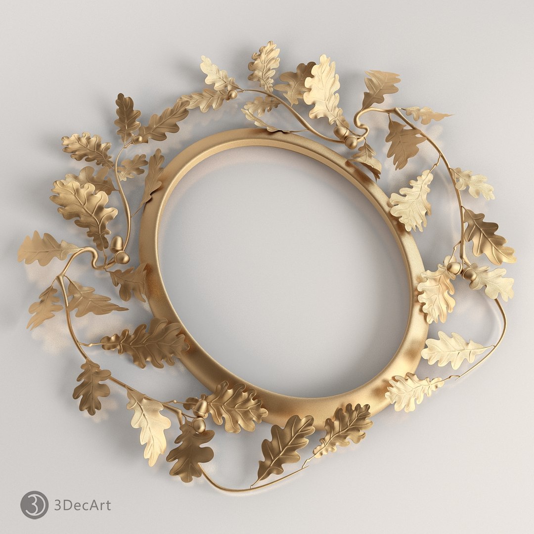 oval frame oak leaves max