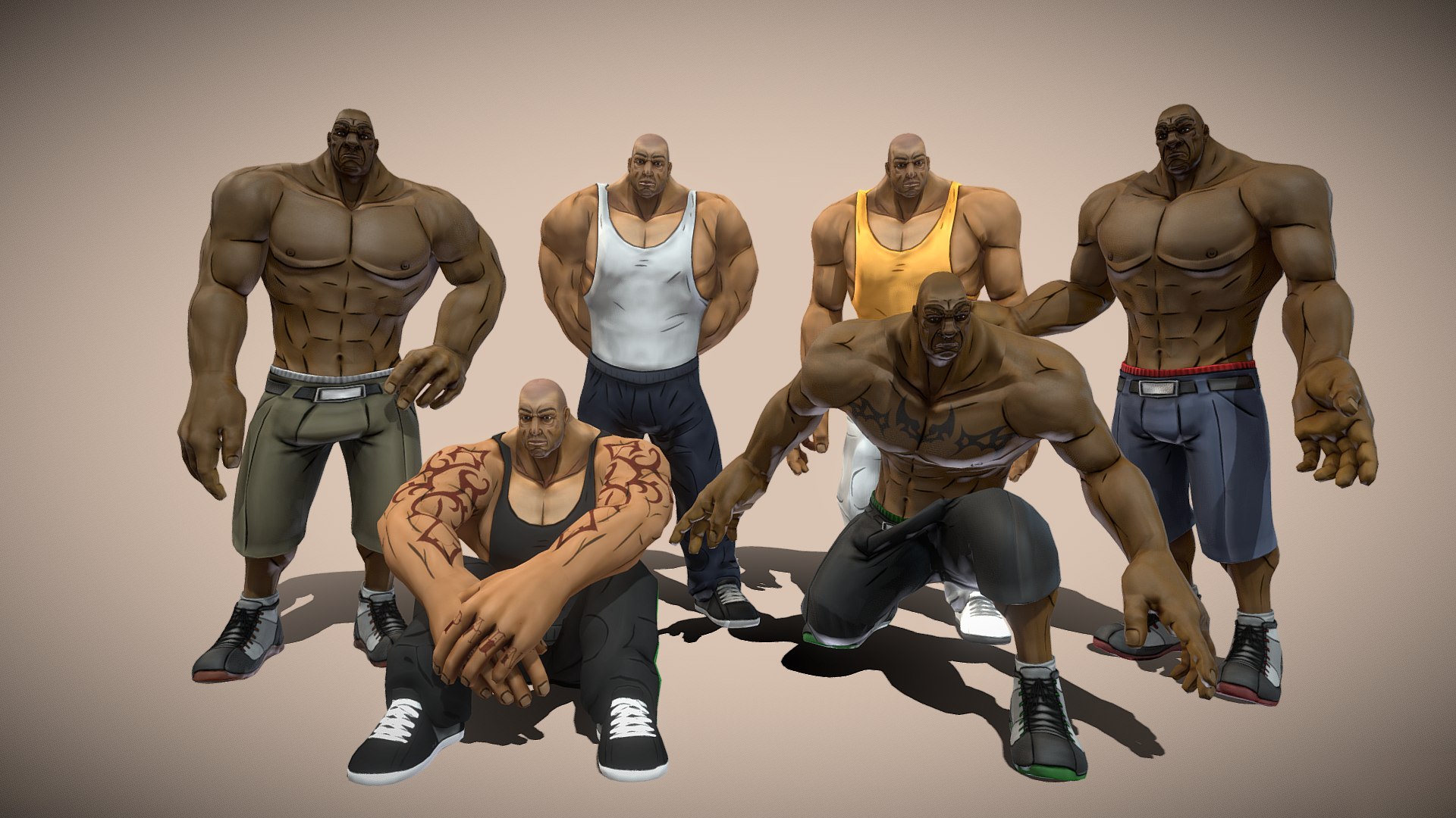 3D Model Characters Pack - TurboSquid 1580399