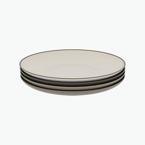 plate dish tableware 3D