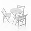 Outdoor French 3 legs Cafe Folding Table and Chairs