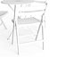 Outdoor French 3 legs Cafe Folding Table and Chairs