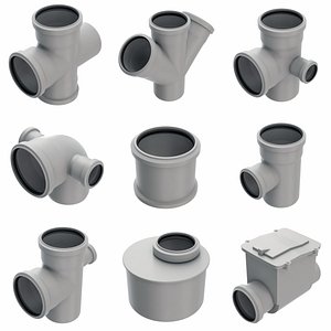 3D Sewer fittings Big n6
