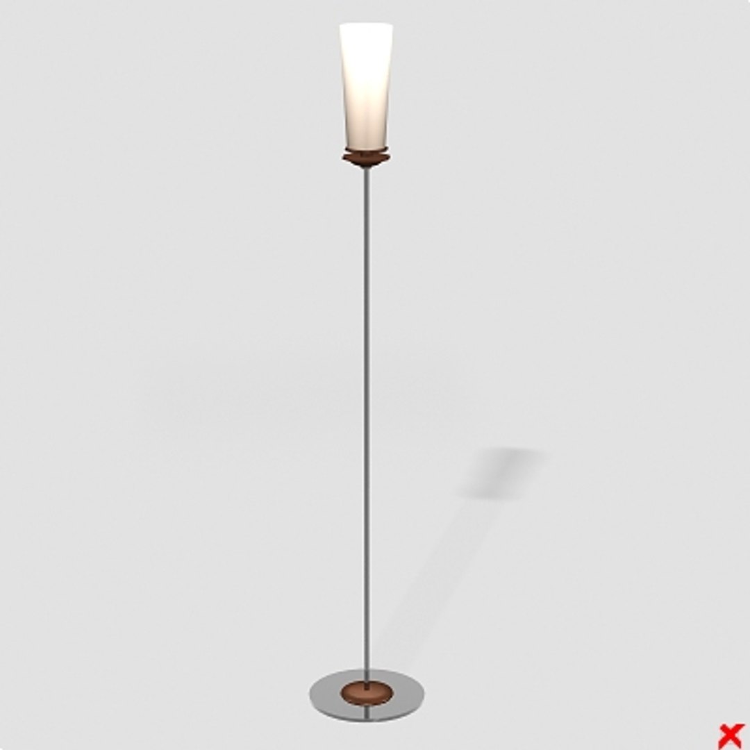 50 standing lamps 3d model