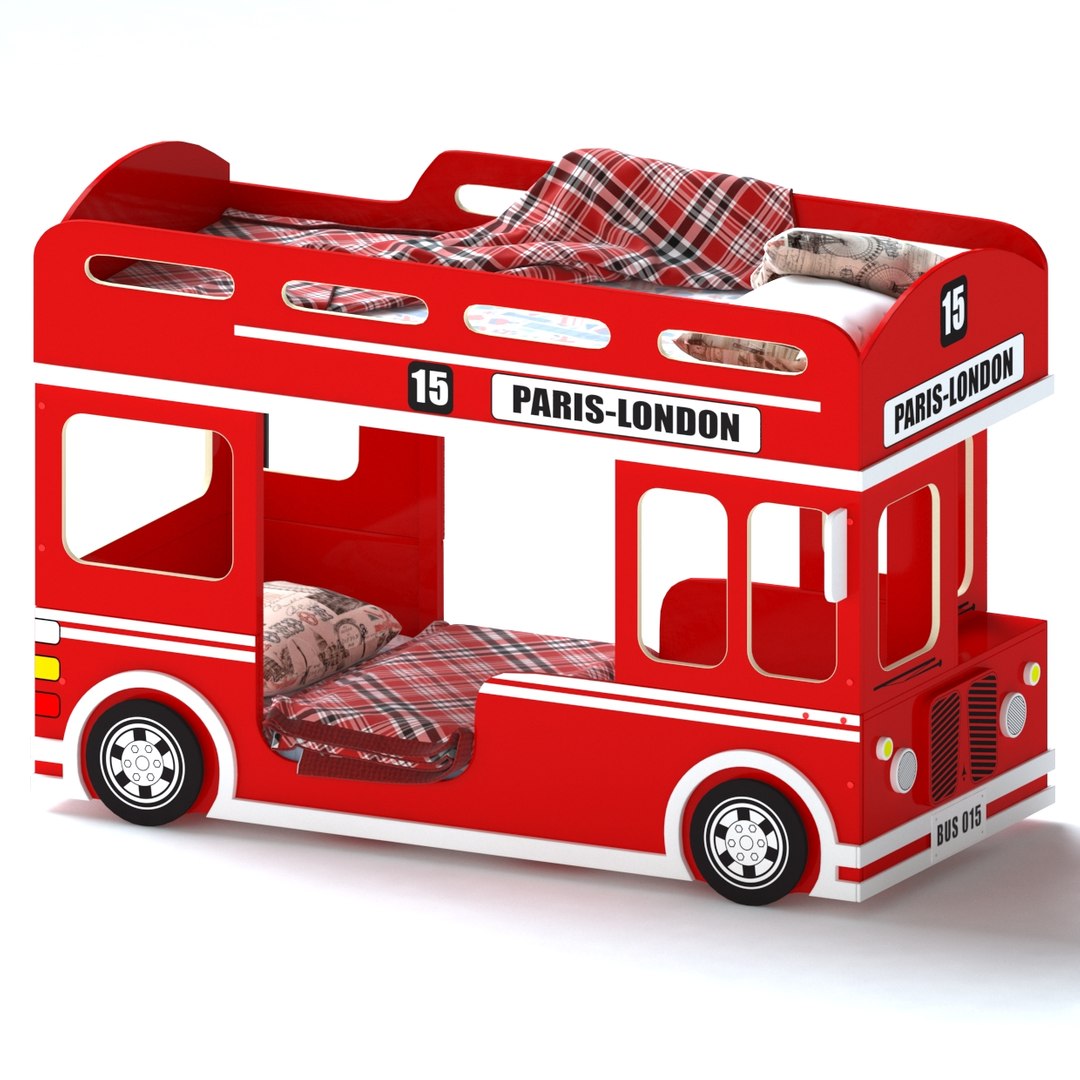 Bunk Bed London Bus 3D Model TurboSquid 1396722