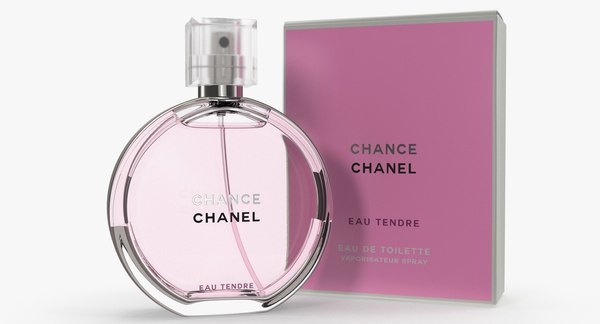 Parfum Chanel Chance Eau Tendre com Caixa Modelo 3D - TurboSquid 1264966