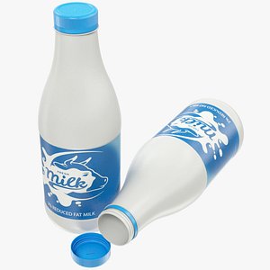 milk bottle 3D model