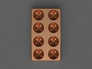 chocolate mold hand 3D model