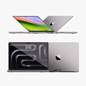 Apple MacBook Pro 14 inch Space Gray 2023 With Magic Mouse 3D